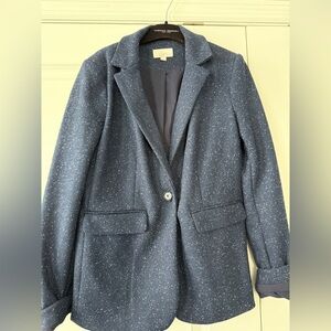 LOFT Women's Speckled Blue Blazer
